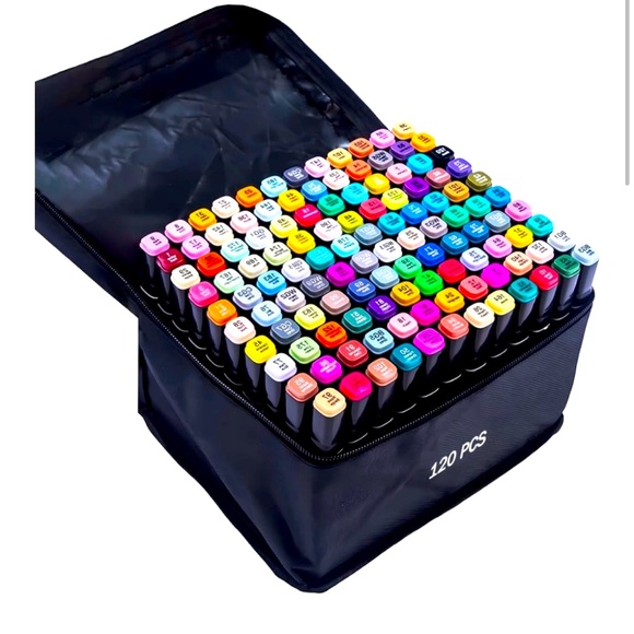 80 PCS Dual Tip Art Markers Set - Picture 1 of 3